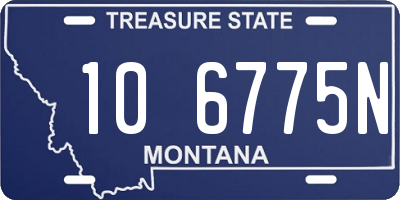 MT license plate 106775N