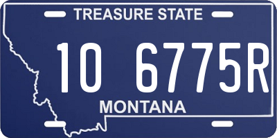 MT license plate 106775R