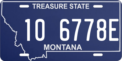 MT license plate 106778E