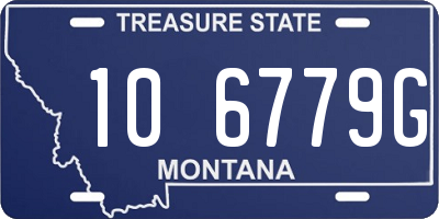 MT license plate 106779G