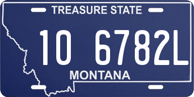 MT license plate 106782L