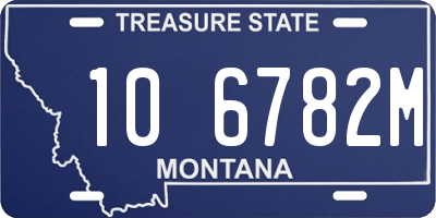 MT license plate 106782M