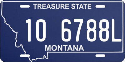 MT license plate 106788L