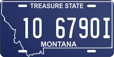 MT license plate 106790I