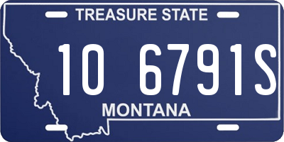 MT license plate 106791S