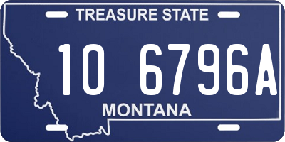 MT license plate 106796A