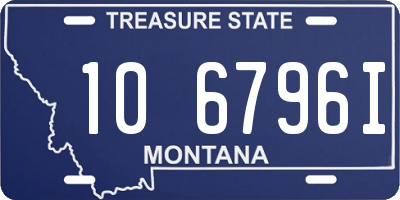 MT license plate 106796I