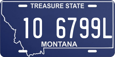 MT license plate 106799L