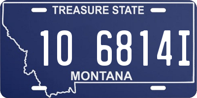 MT license plate 106814I