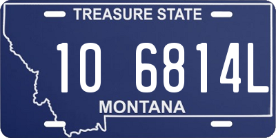 MT license plate 106814L