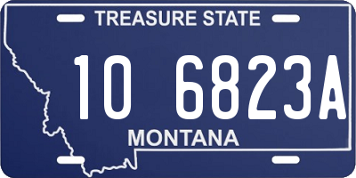 MT license plate 106823A