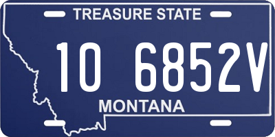 MT license plate 106852V