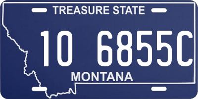 MT license plate 106855C