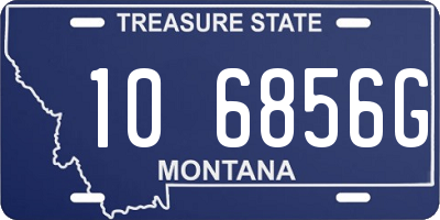 MT license plate 106856G