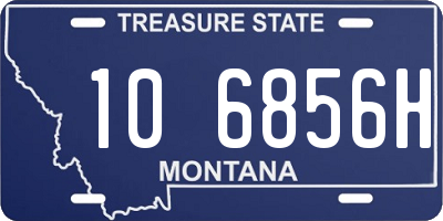 MT license plate 106856H