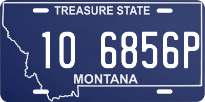 MT license plate 106856P