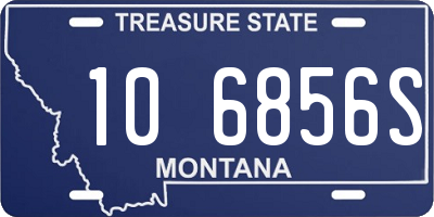 MT license plate 106856S