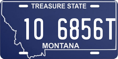 MT license plate 106856T