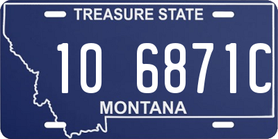 MT license plate 106871C