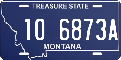 MT license plate 106873A