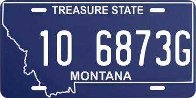 MT license plate 106873G