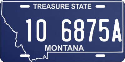 MT license plate 106875A