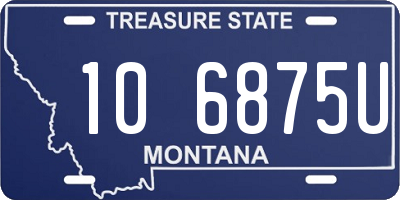 MT license plate 106875U