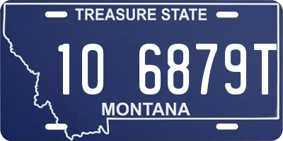 MT license plate 106879T