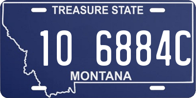 MT license plate 106884C