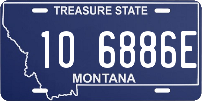 MT license plate 106886E