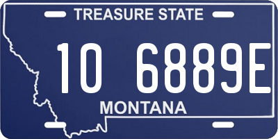 MT license plate 106889E