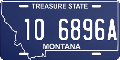 MT license plate 106896A