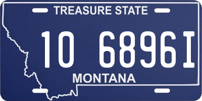 MT license plate 106896I