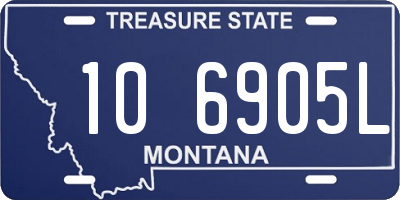 MT license plate 106905L