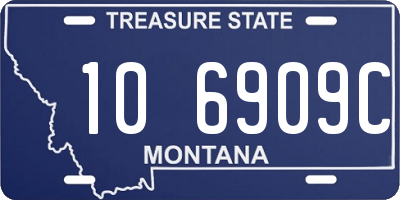 MT license plate 106909C