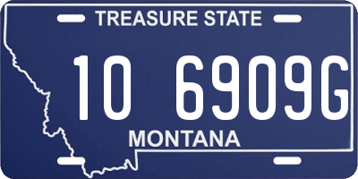 MT license plate 106909G