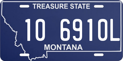 MT license plate 106910L