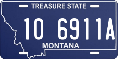 MT license plate 106911A