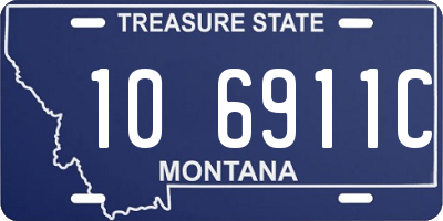 MT license plate 106911C