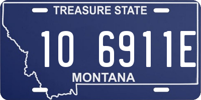 MT license plate 106911E