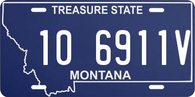 MT license plate 106911V