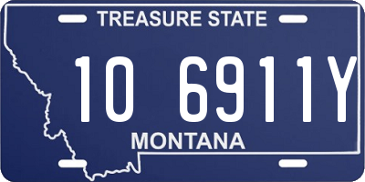 MT license plate 106911Y