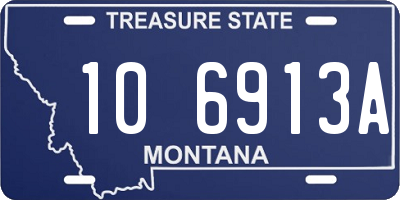 MT license plate 106913A