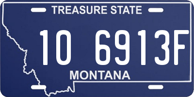 MT license plate 106913F