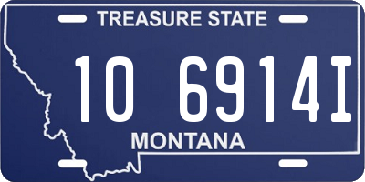 MT license plate 106914I