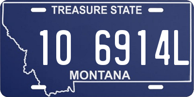 MT license plate 106914L