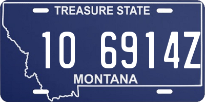 MT license plate 106914Z