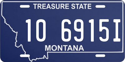 MT license plate 106915I