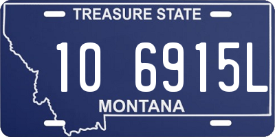 MT license plate 106915L