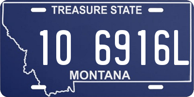 MT license plate 106916L